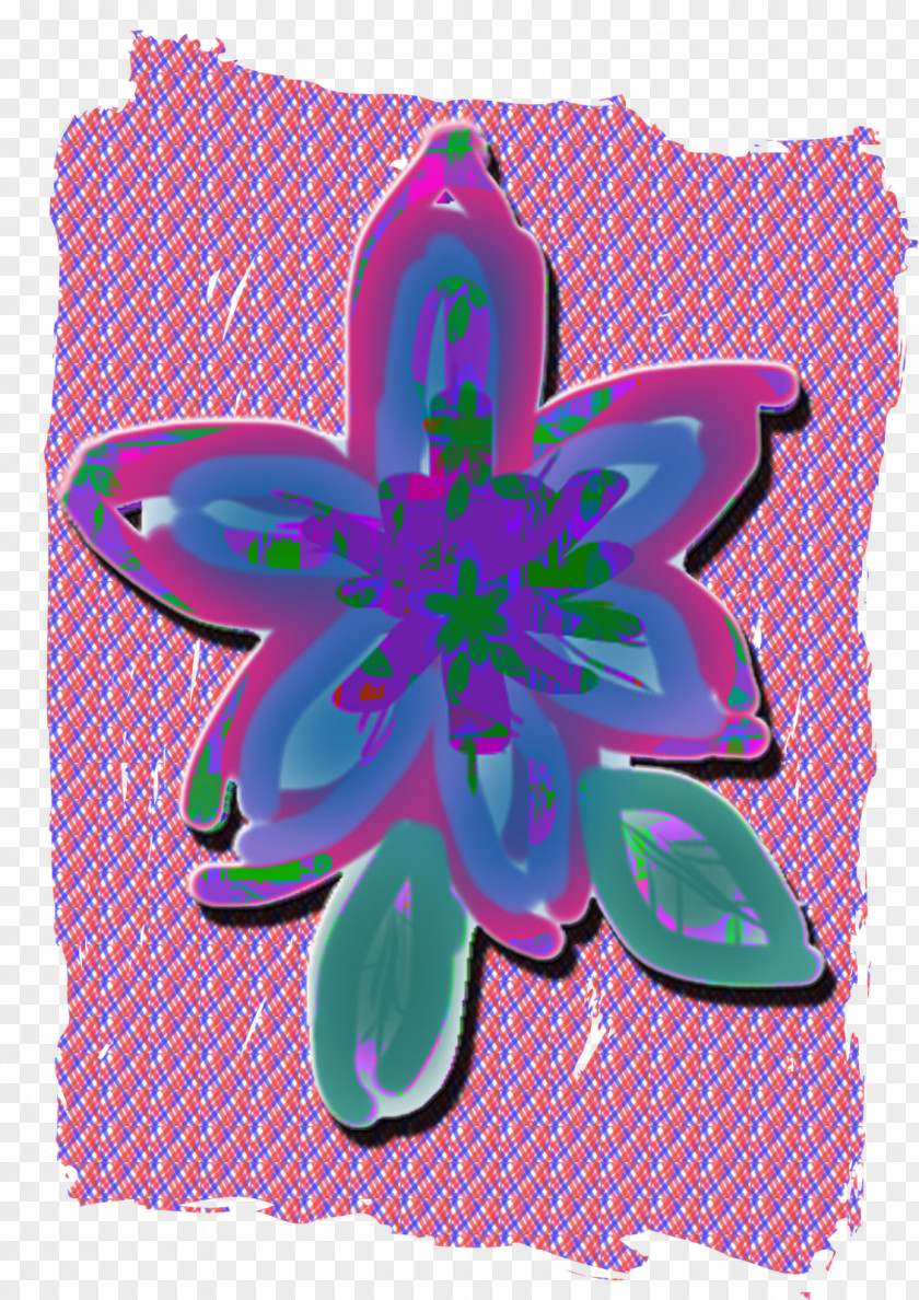 Doodle Flower Pink M RTV PNG
