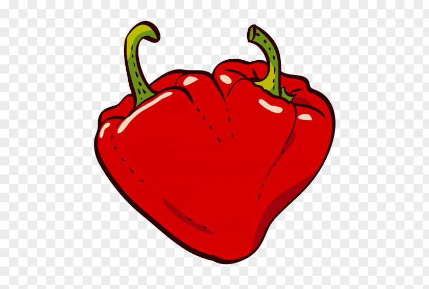 Drawing Pepper Illustrator Chili Royalty-free Heart PNG