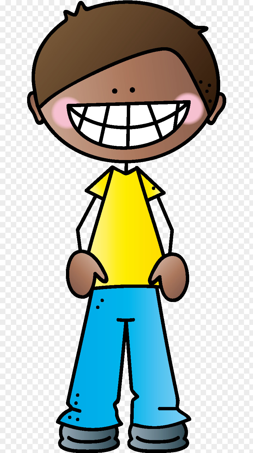 Pleased Smile Reading Cartoon PNG