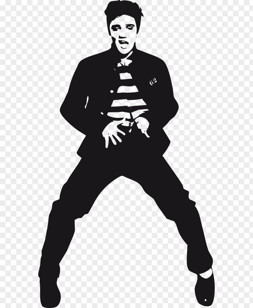 Silhouette Elvis Presley Jailhouse Rock Drawing PNG