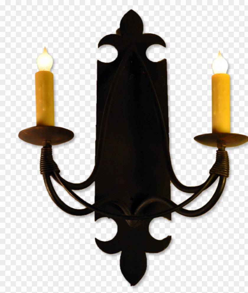 Wrought Iron Chandelier Sconce Light Fixture PNG