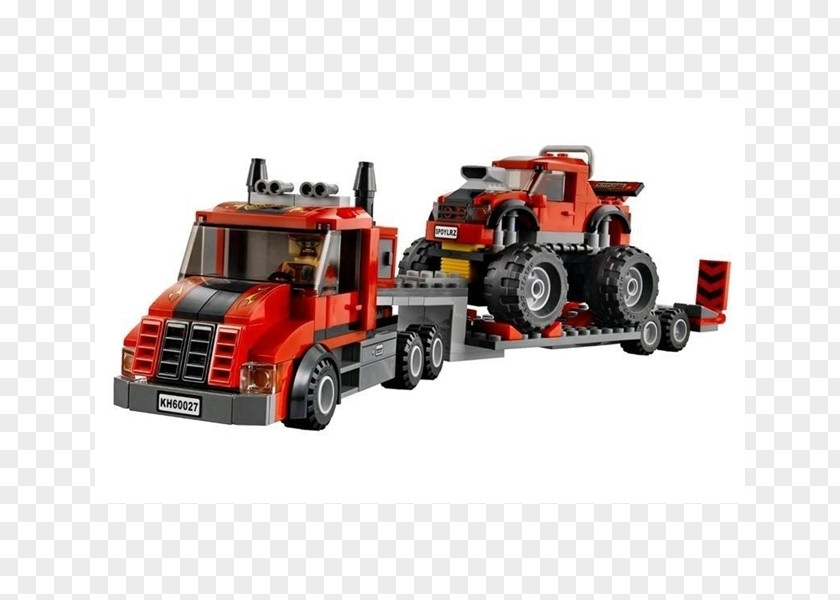 Car Model Motor Vehicle LEGO 60027 Monster Truck Transporter PNG