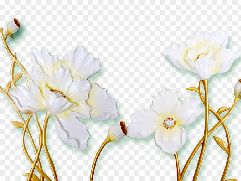 Color Carving Lily Floral Design Lilium Flower PNG