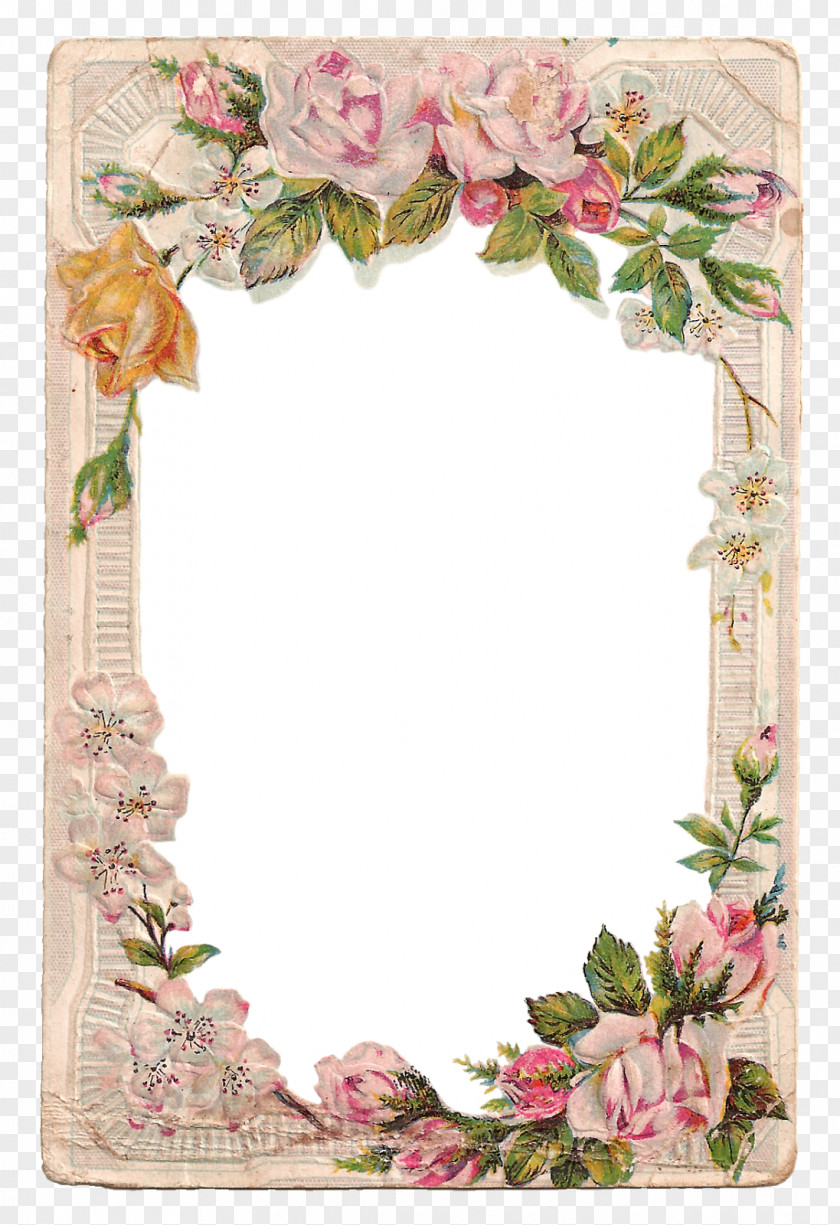 Floral Frame Borders And Frames Picture Rose Flower Clip Art PNG