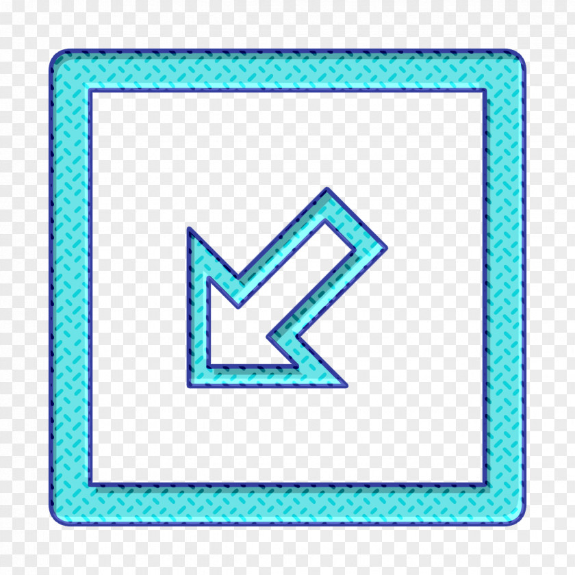 Symbol Rectangle Arrow Icon Direction Point PNG