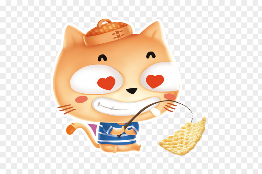 Bagel Cat Cartoon PNG