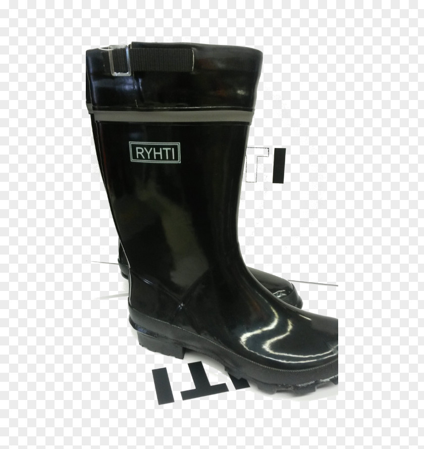 Boot Shoe Black M PNG