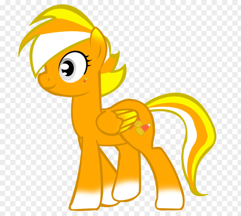 Candy Corn Cartoon Pony Clip Art PNG