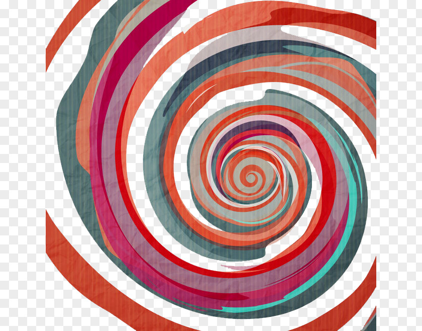 Color Swirls Spiral Euclidean Vector Graffiti PNG