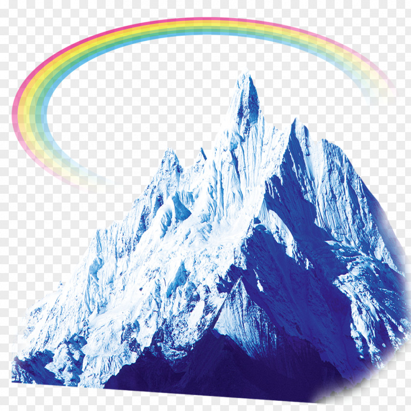 Iceberg Rainbow Antarctic Icon PNG