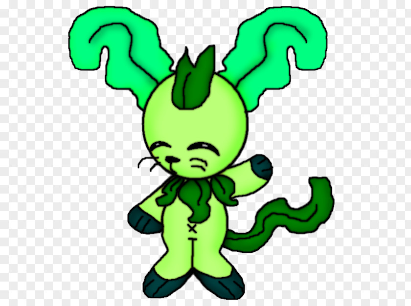 Leaf Green Cartoon Character Clip Art PNG