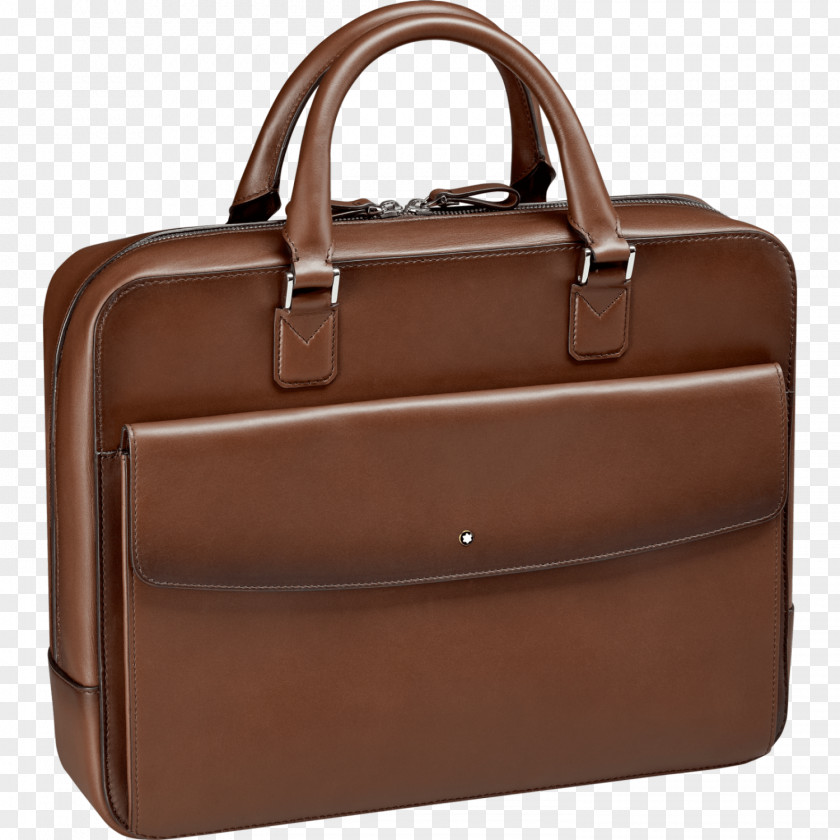 Bag Briefcase Leather Meisterstück Montblanc PNG