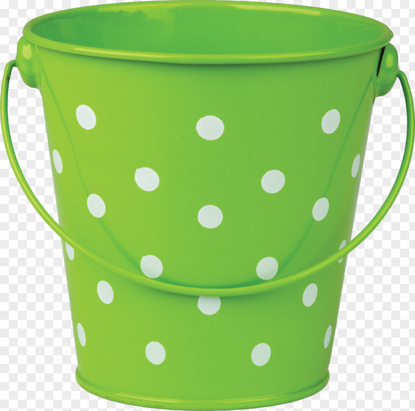 Bucket Teacher Created Resources Polka Dots Lime 6 Buckets & Caddy Set PNG