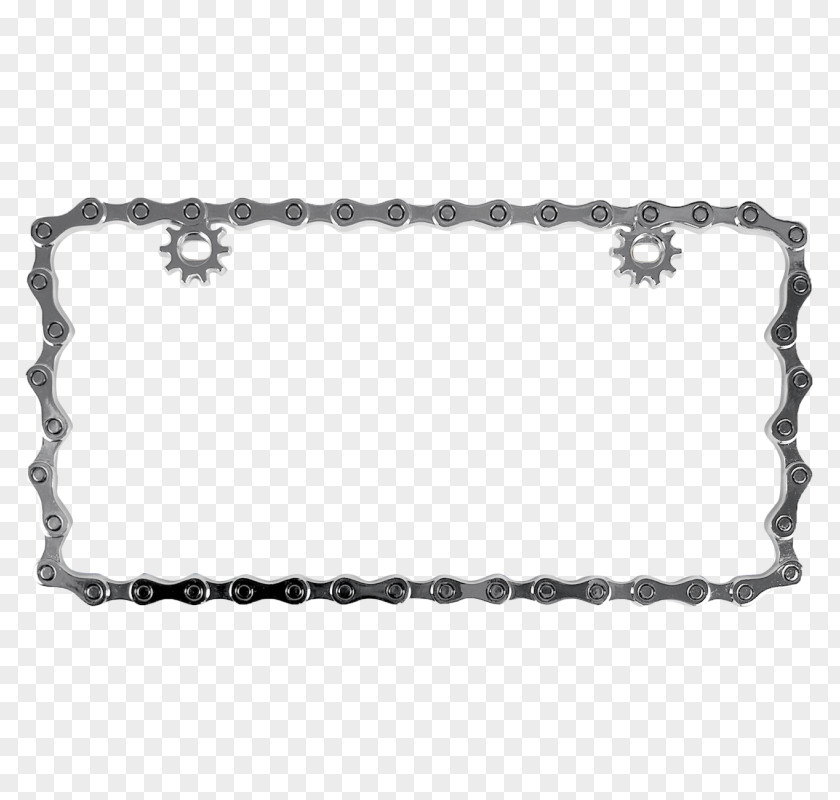 Chain Vehicle License Plates Bicycle Chains Frames PNG