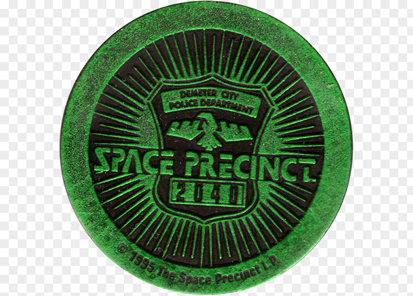 Green Badge Milk Caps Emblem Necklace Space Precinct PNG