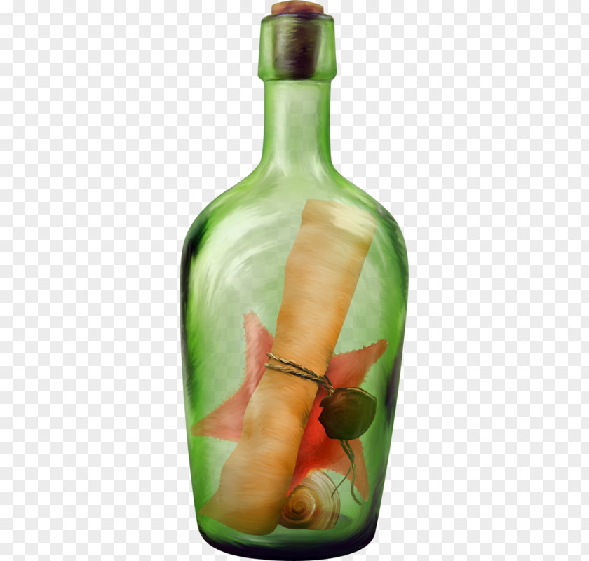 Hand-painted Drift Bottles Glass Bottle Clip Art PNG