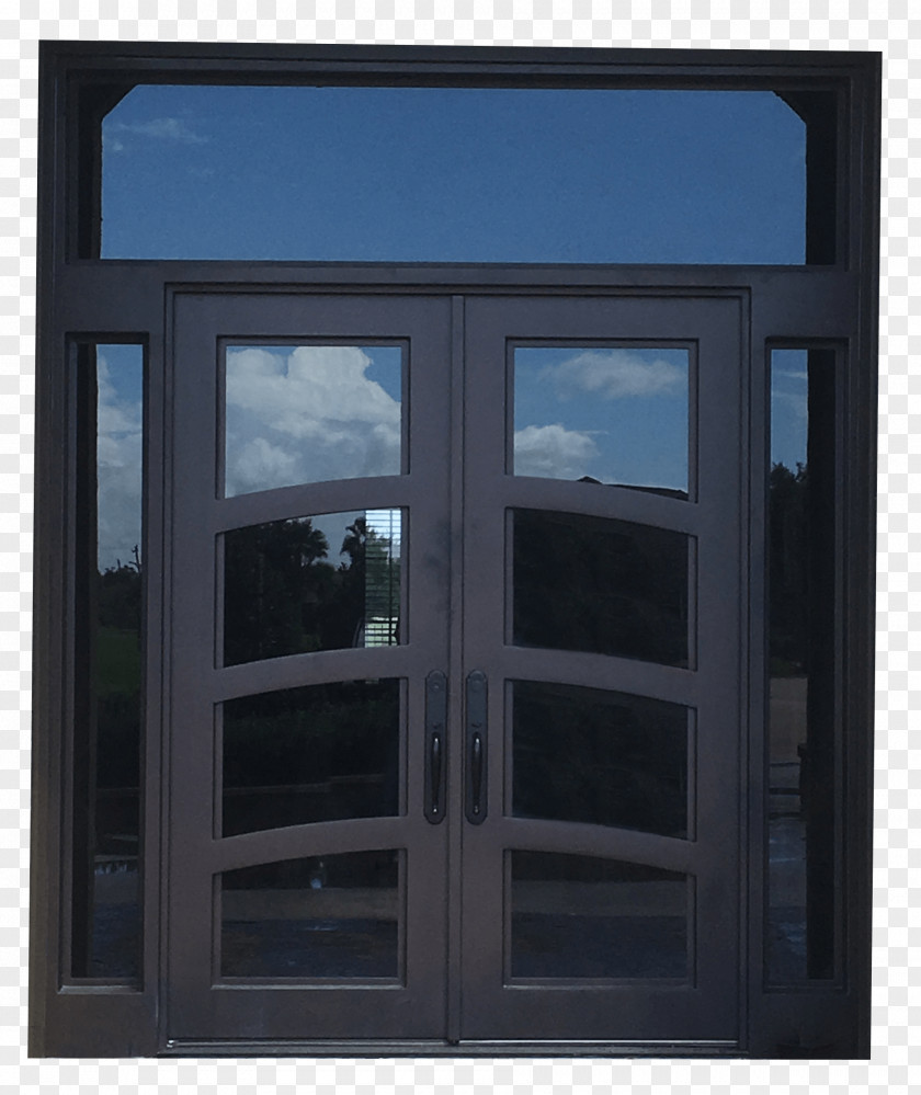Iron Door Sash Window Glass Daylighting PNG