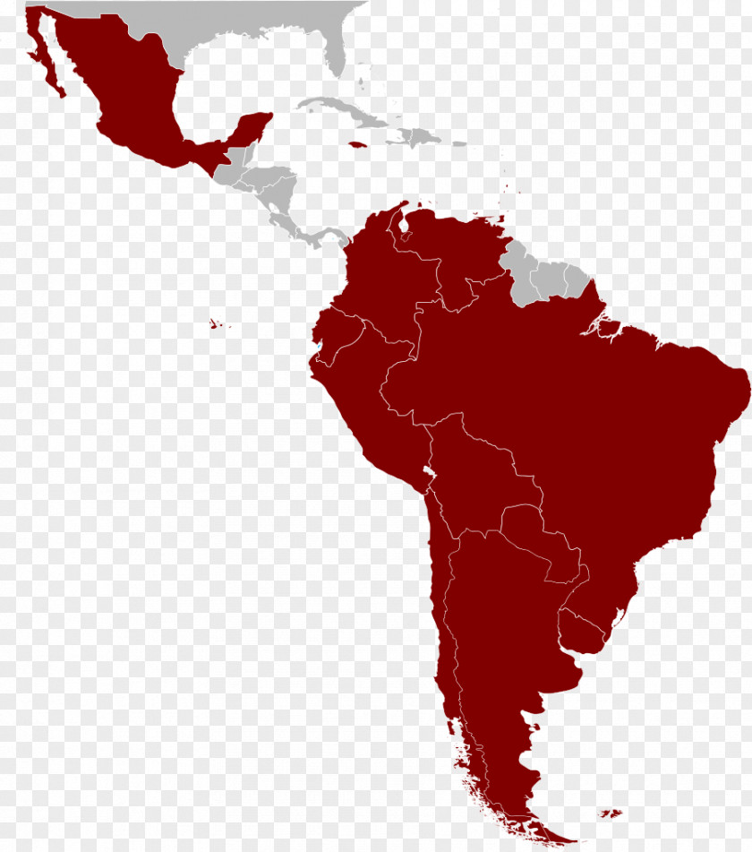Map Latin America South Language Region PNG