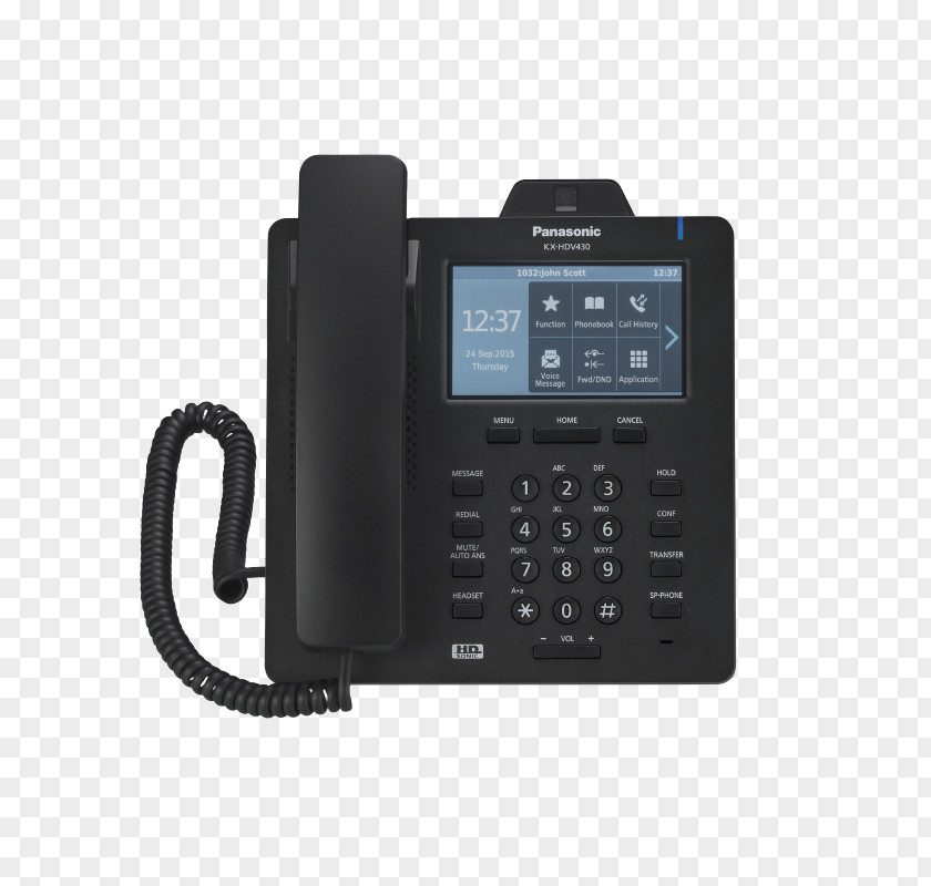 Panasonic Phone VoIP Session Initiation Protocol KX-HDV330 Business Telephone System PNG