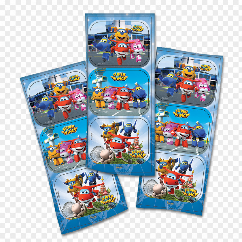 Super Wings Adhesive Plastic Label Party PNG