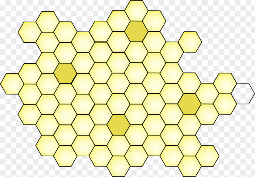 Yellow Honey Hexagon Background PNG