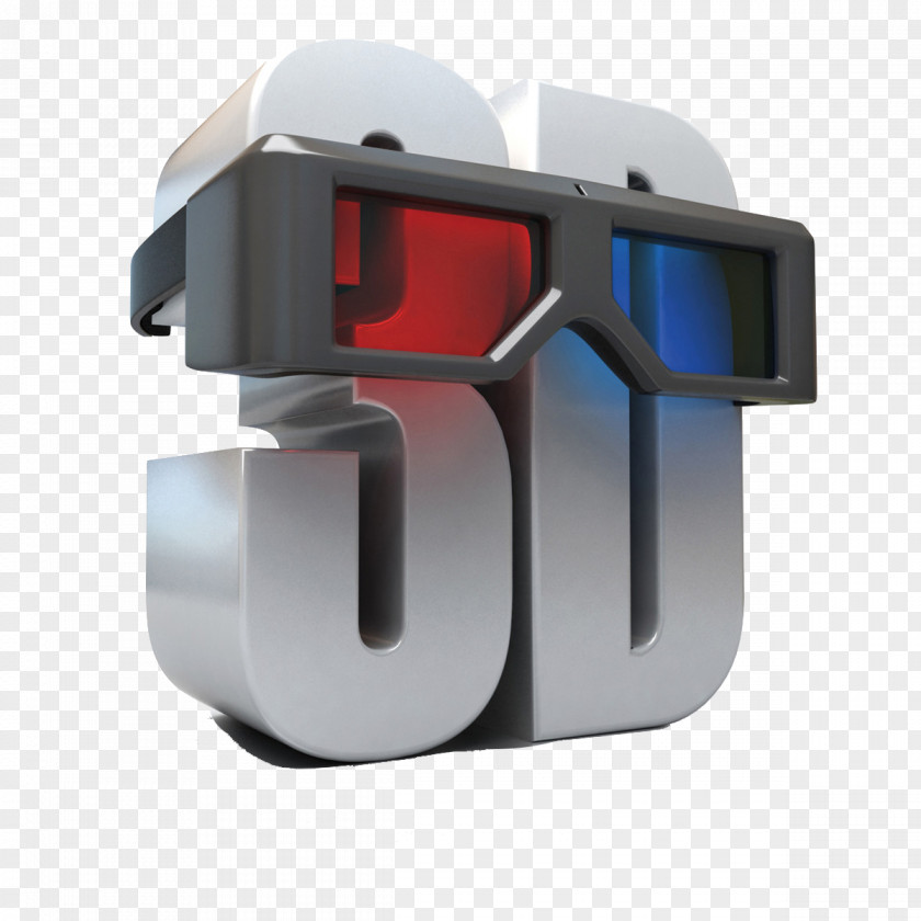 3D Creative Film Stereoscopy Anaglyph Polarized System PNG