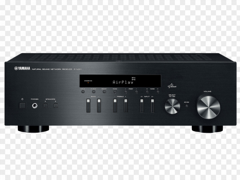 AV Receiver Yamaha R-N301 Radio Audio High Fidelity PNG