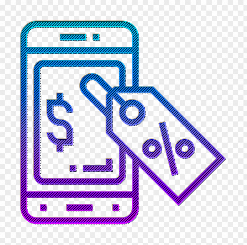 Digital Banking Icon Discount PNG
