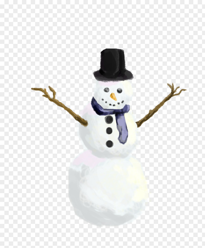 Drawing Snowman Figurine The PNG