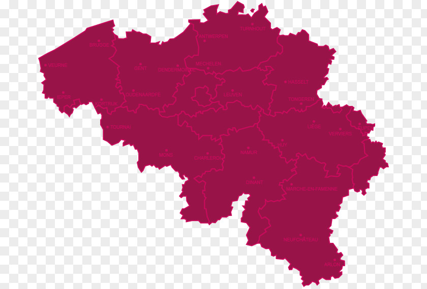 Map Belgium Vector PNG