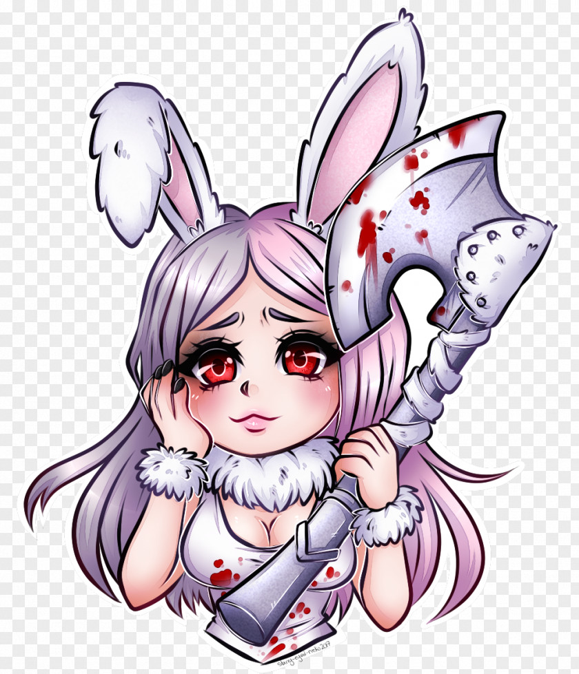 Starry Eyed Rabbit Ear Easter Bunny Fairy PNG