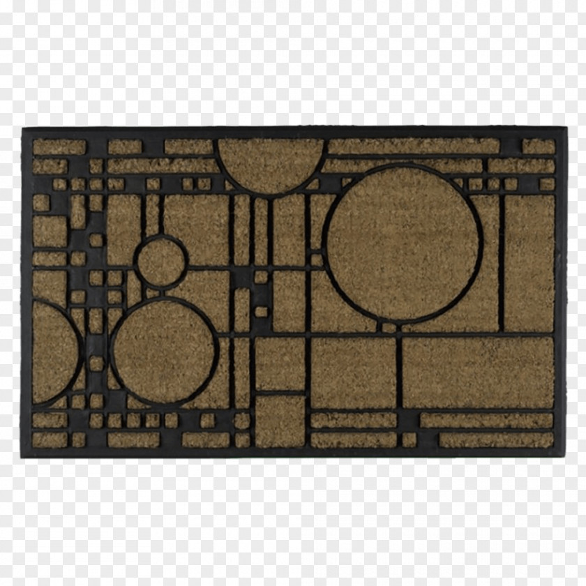 Welcome Mat Material Coonley House Rectangle Natural Rubber PNG