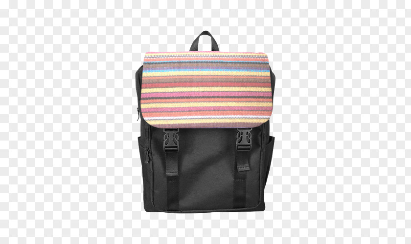 Striped Material Messenger Bags Pocket Zipper Textile PNG