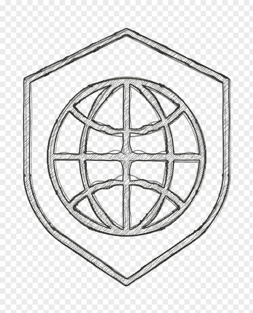Cyber Icon Shield PNG