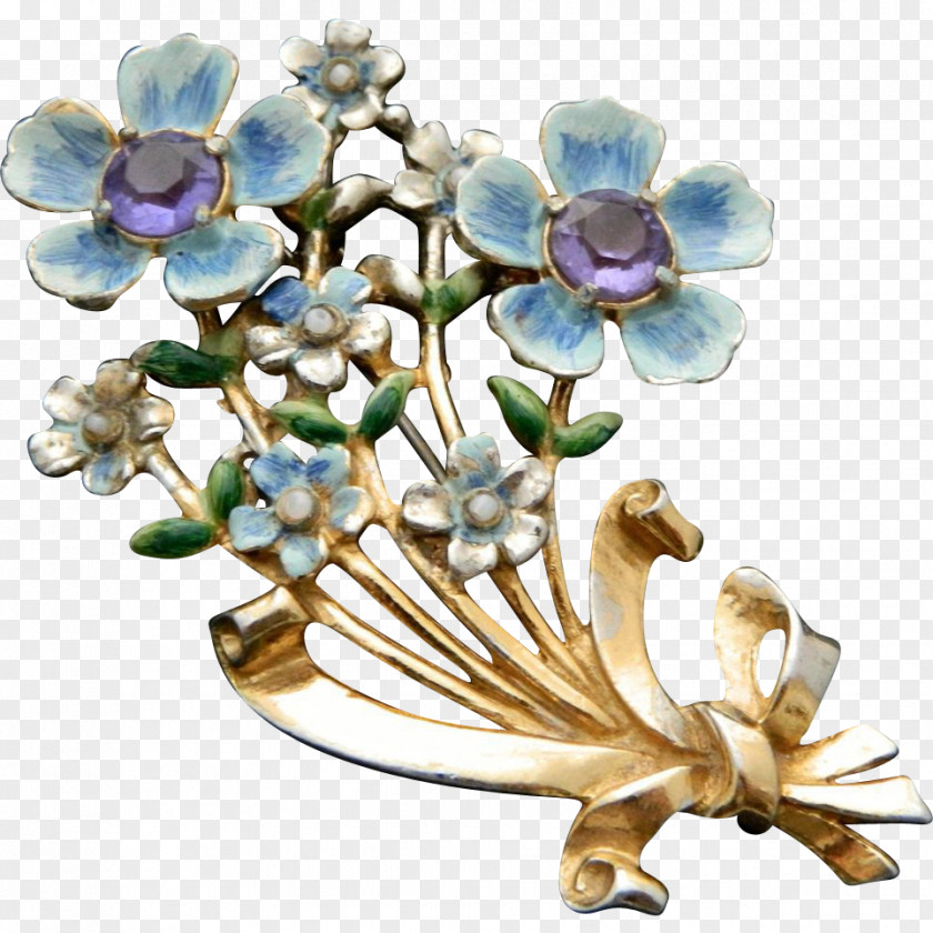 Design Cut Flowers Floral Brooch Body Jewellery PNG
