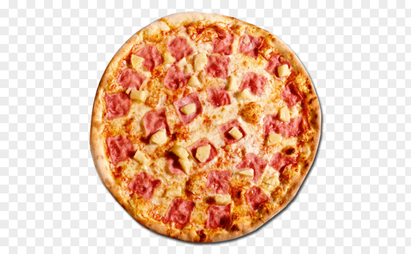 Pizza California-style Sicilian Ham Tomato Sauce PNG