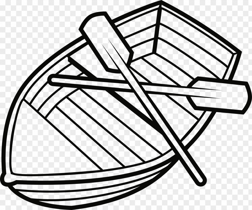 Boat Black And White Drawing Paddle Clip Art PNG