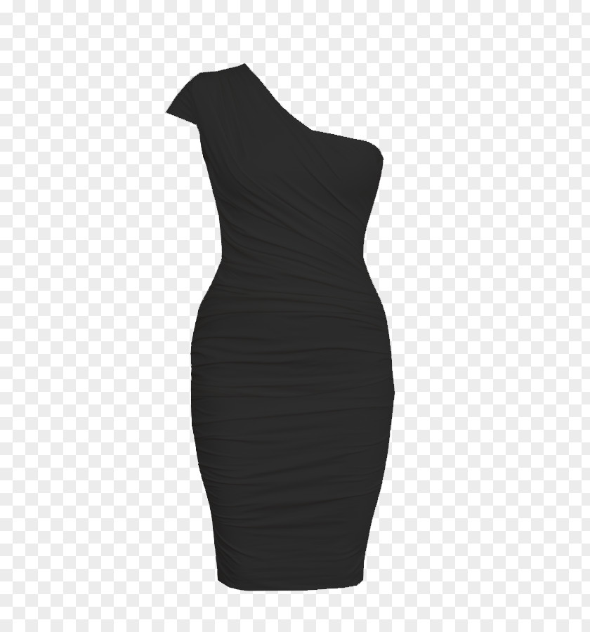 Dress Little Black Shoulder M PNG