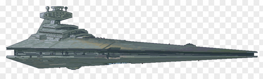 Star Destroyer Wars Pixel Art PNG