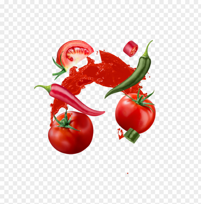 Tomato Juice Habanero Chili Pepper Cayenne Capsicum Food PNG