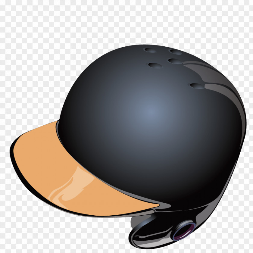 Vector Black Helmet Motorcycle Hat PNG