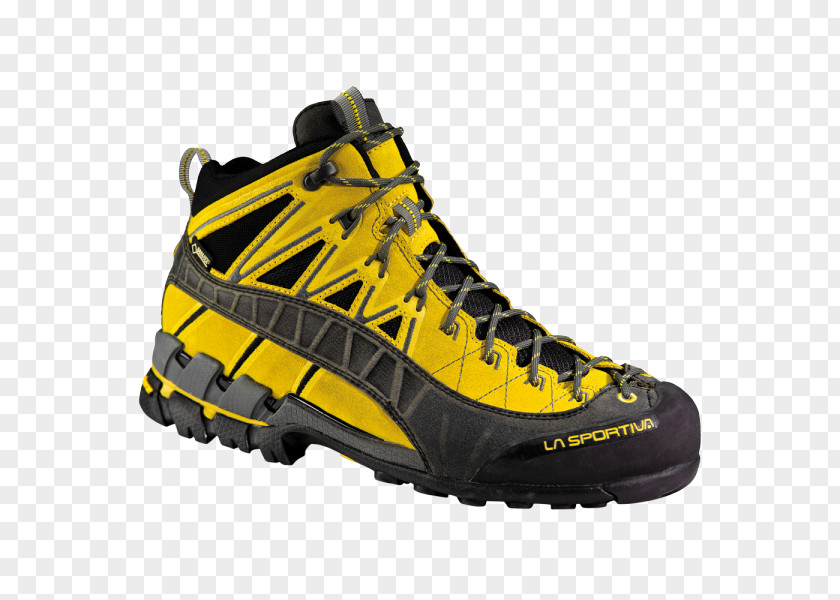 Yellow And Gray Footwear Shoe La Sportiva Gore-Tex Hiking Boot PNG