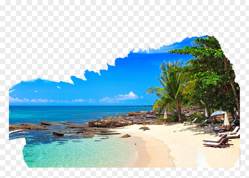 Coconut Beach PNG beach clipart PNG