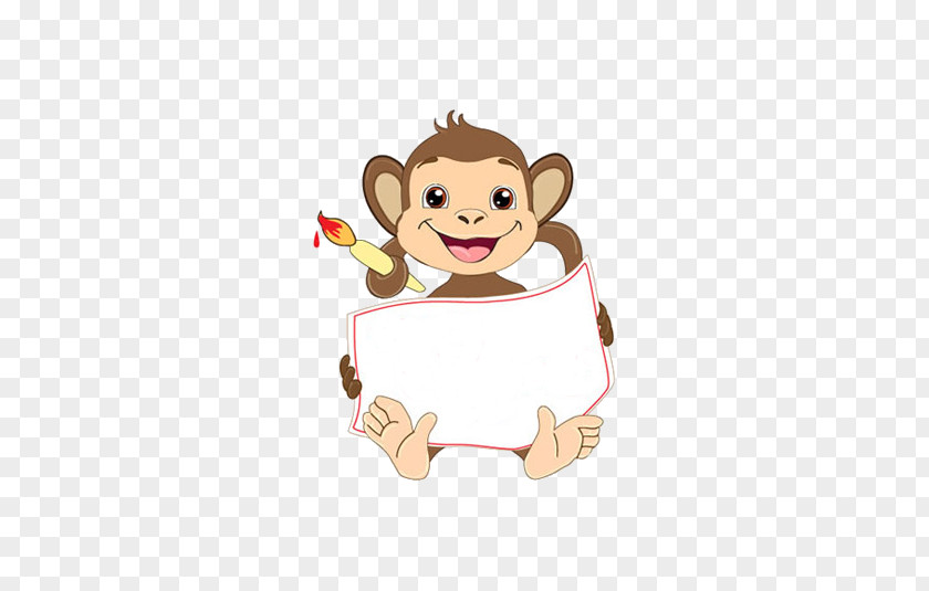 Cute Monkey Chinese New Year Years Resolution PNG