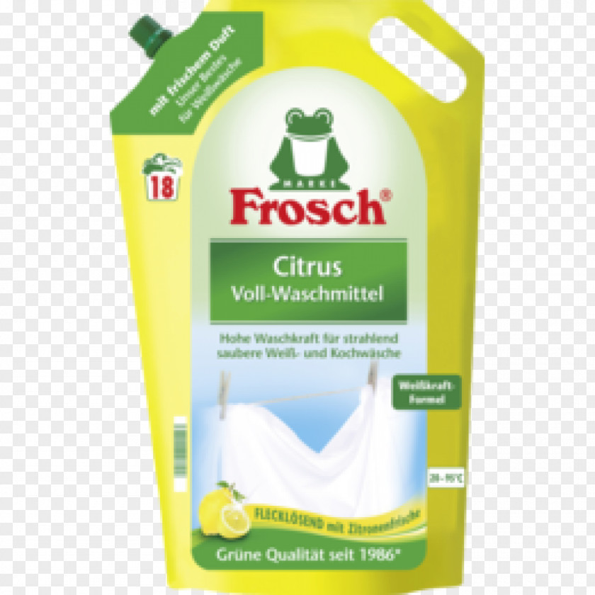 Frosch Laundry Detergent Textile PNG