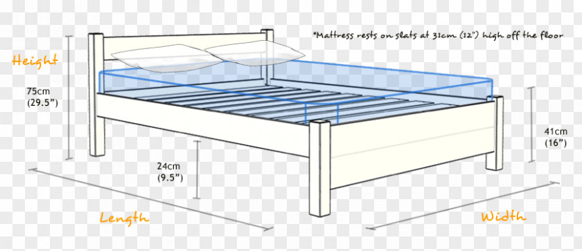 Height Measurement Bed Frame Bunk Size Platform PNG