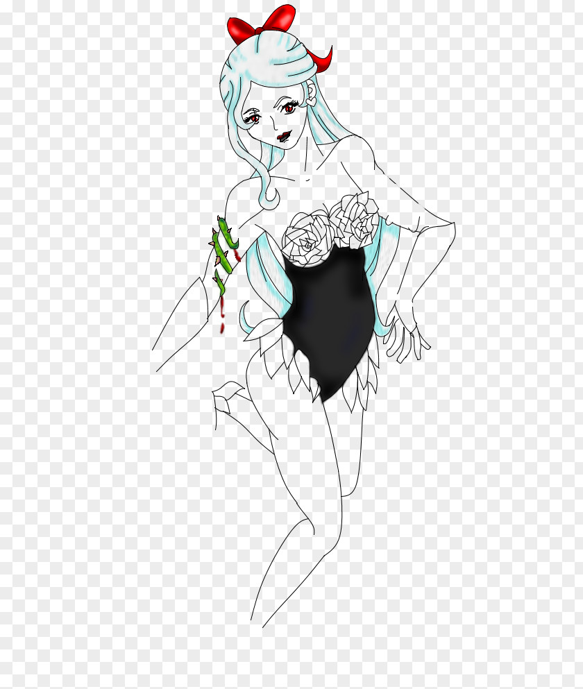 Poison Ivy Batman Woman Line Art Sketch PNG