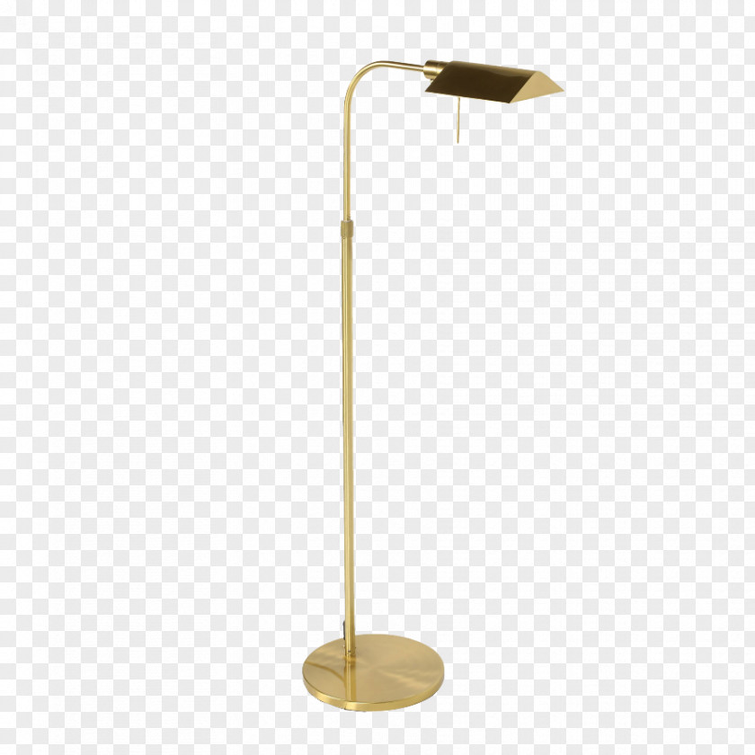 Simple Atmospheric Copper Floor Lamp Light Fixture Angle PNG