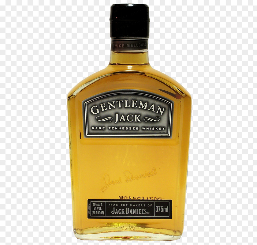 Bottle Tennessee Whiskey Bourbon Jack Daniel's Gentleman PNG