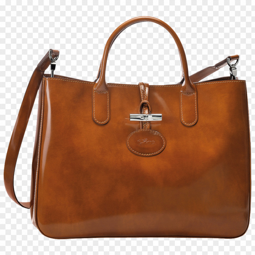 Cognac Tote Bag Chesterfield Leather PNG